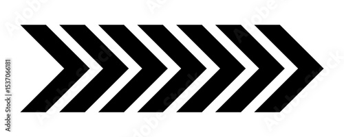 Arrow chevron symbol. Black arrows symbols set. Blend effect. Vector isolated on white.