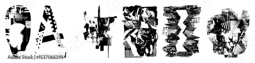 Vector Abstract vector shapes create a dynamic fragmented composition.