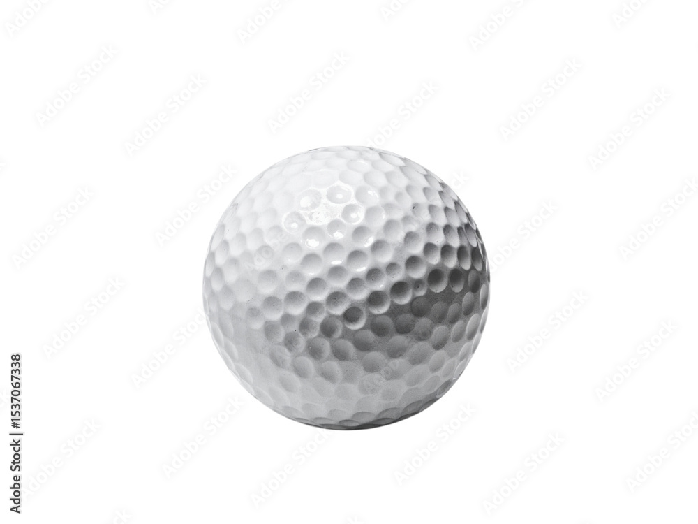 White golf ball isolated on transparent background White golf ball isolated on transparent background