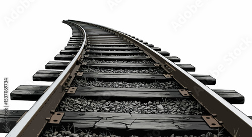 railroad tracks in a row