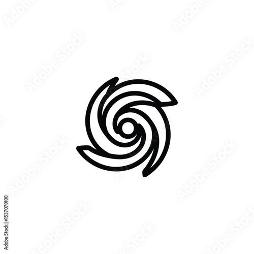 Spiral Galaxy Arms Cosmic Icon
