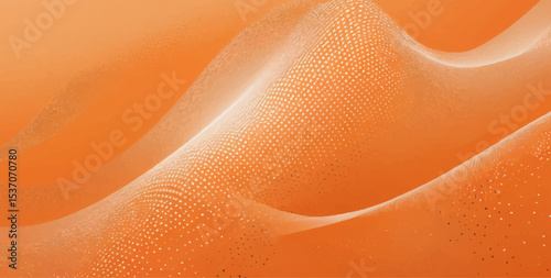 Abstract orange juice background with a soft, wavy gradient design