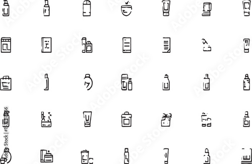 Vector Icons Cleaning Supplies, Utensils, and More