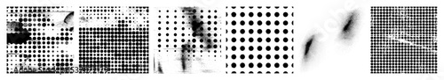 Vector Abstract portrait composed of dotted vector shapes.