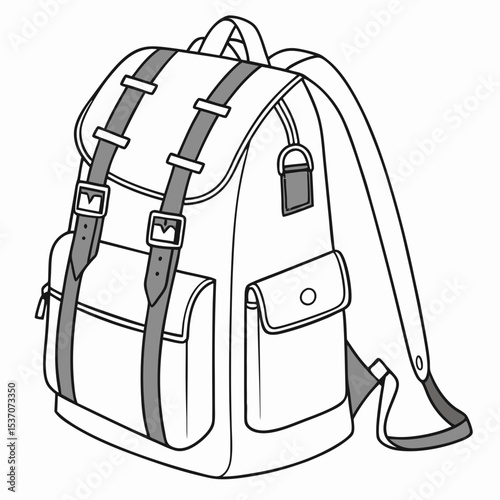 Stylish backpack design fashion accessory travel bag