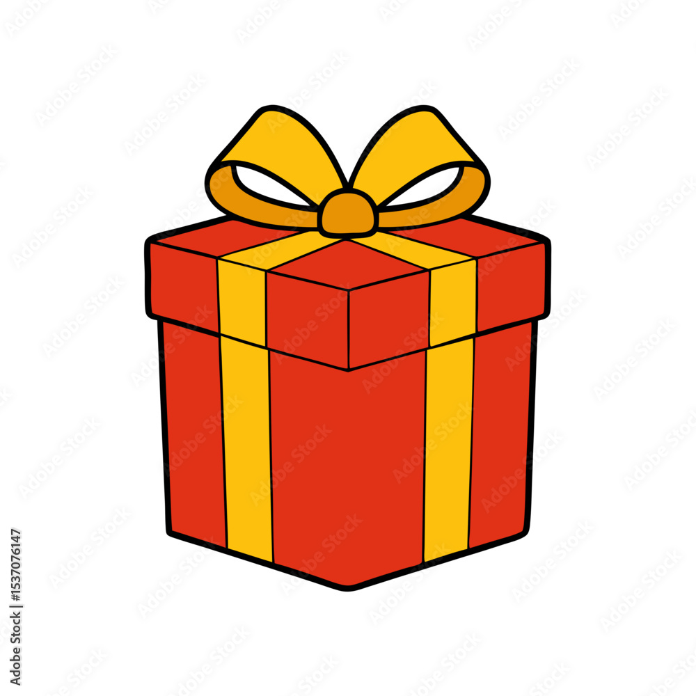 Obraz premium Christmas Present with white background