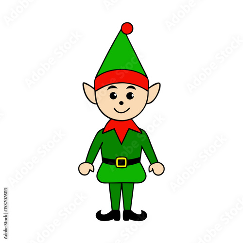 Elf with white background
