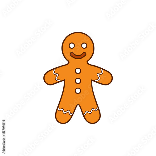 Gingerbread Man with white background
