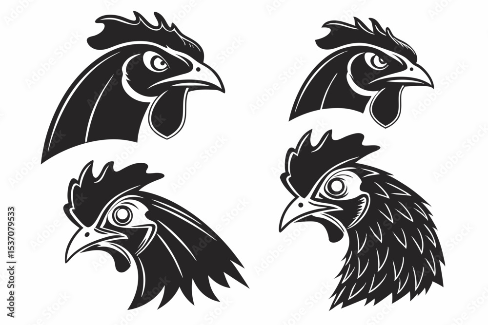 Obraz premium rooster isolated on white background