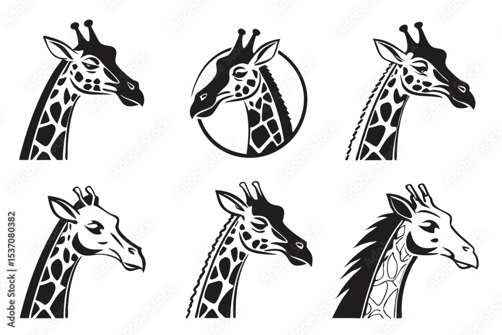 Naklejka premium giraffe vector illustration