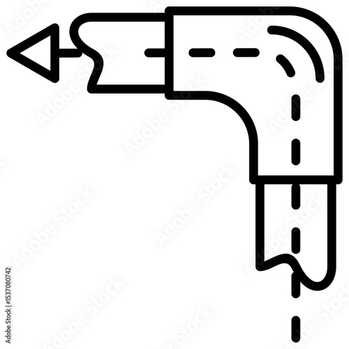 Elbow Outline Icon