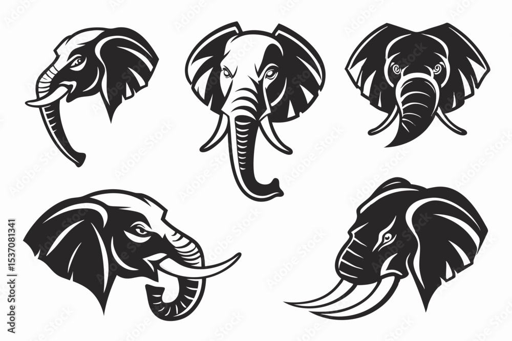 Naklejka premium set of sea animals