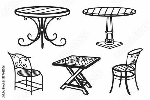table and chairs