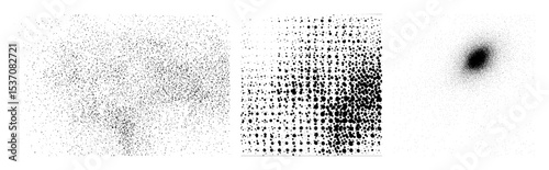 Vector Dynamic particle clusters illustrate growth and dispersion.