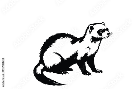 Ferrets icon vector illustration art design