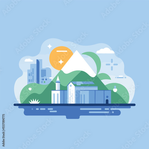 cloud computing concept illustration