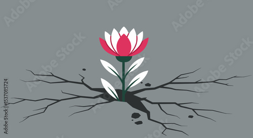 A delicate hibiscus flower, symbolizing beauty and nature, often associated with tropical climates.