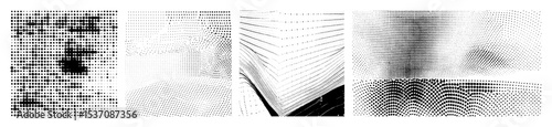 Vector Abstract dotted wave create dynamic visual flow.