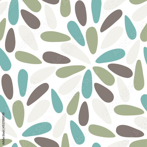 Abstract floral seamless pattern
