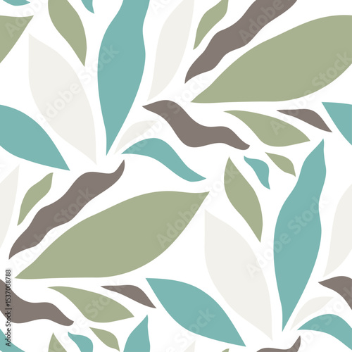 Abstract floral seamless pattern