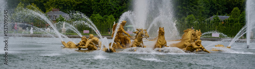 Fountains in versailles castle
