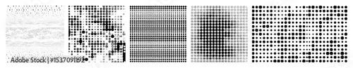 Vector Geometric dot and oval arrangements create abstract vector designs.