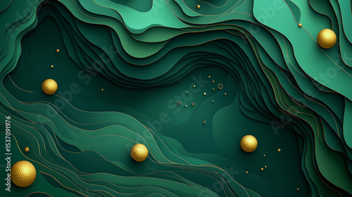 abstract green foam layers with small detail,  graphic resources for a decoration room or fake painting