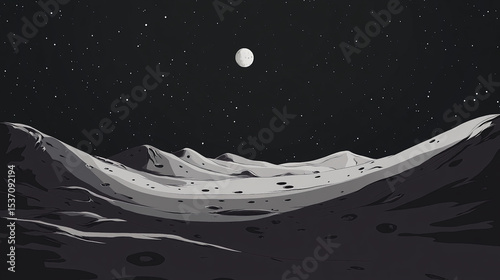 a planet who close to the moon with a barren surface no plants and animals