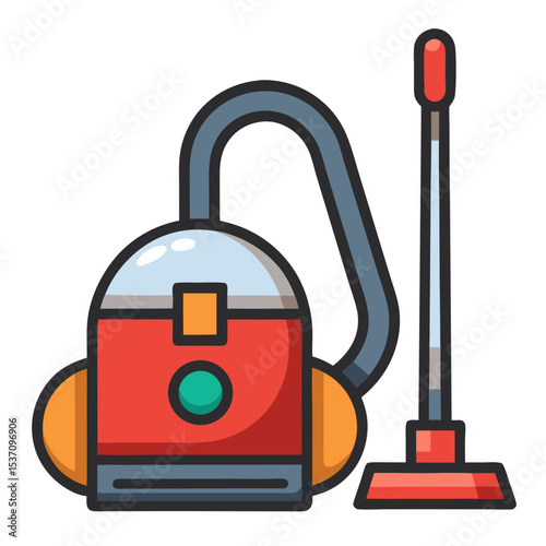 vacuum cleaner isolated on white