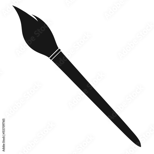 vector illustration of a brush