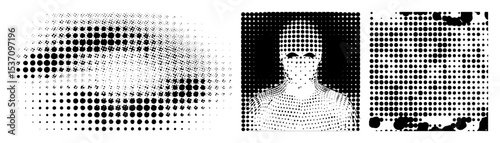Vector Ancient Egyptian Pharaoh Portrait with Dot