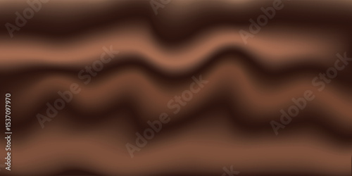 Abstract Wavy Brown Background with Smooth Gradient Effects