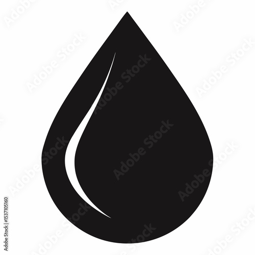 Water Drop Liquid Droplet Silhouette