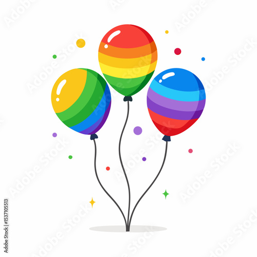  LGBTQ Pride Rainbow Celebration Balloons