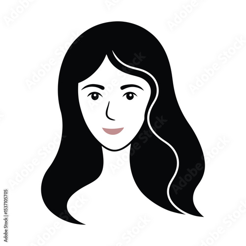 girl with long hair