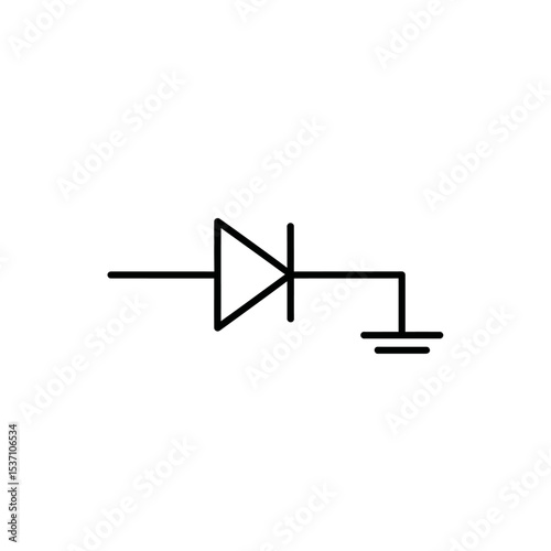 Zener Diode Schematic Diagram with Ground Connection