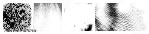 Vector Dynamic halftone dot create abstract wave formations.