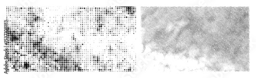 Vector Abstract dotted transitions into a diagonal stripe arrangement.