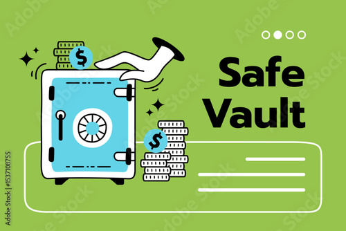 Secure Safe Deposit Box Money Savings Finance Banking Wealth