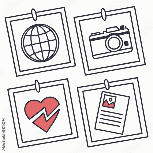 Global photography memories broken heart photo collage