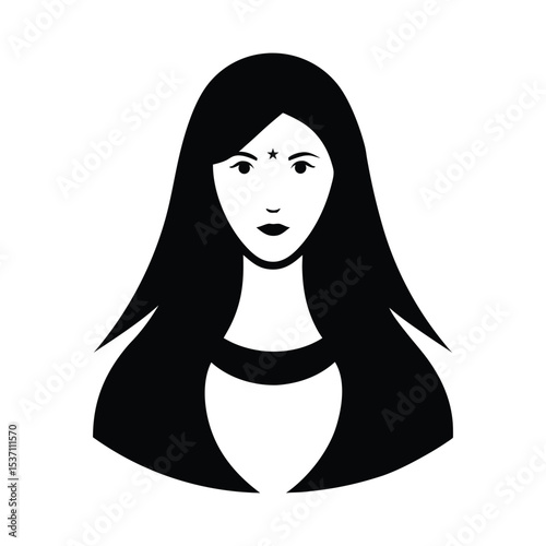 girl with long hair