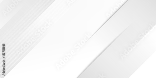 Gray and white diagonal line architecture geometry tech abstract subtle background vector illustration.