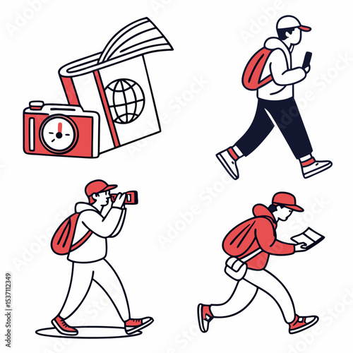 Travel adventure tourist backpacker journey exploration