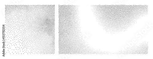 Vector Abstract dotted create dynamic wave formations.