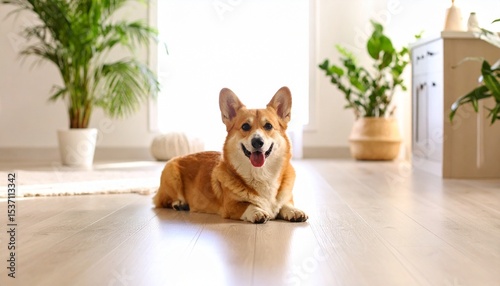 dog on the floor