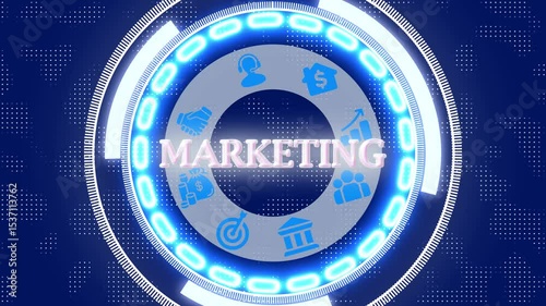A seamless loop animation of a futuristic blue wave representing high-speed digital data flow.  ideal for presentations, business marketing, tech promos, and modern digital themes.