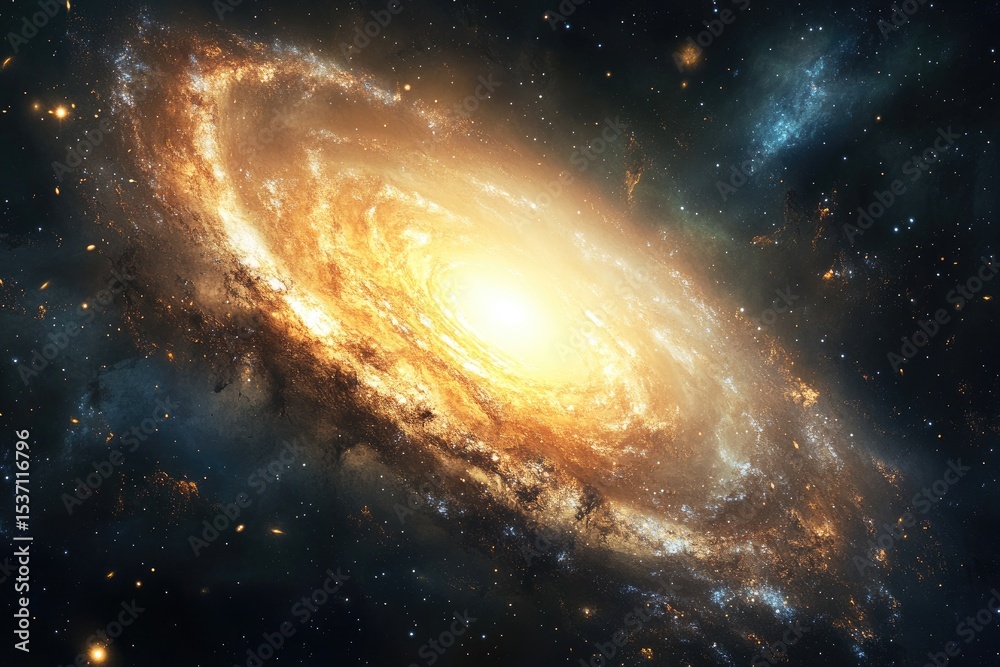 Obraz premium Spiral Galaxy in Deep Space