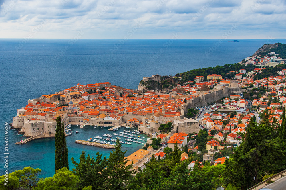 Naklejka premium dubrovnik old town