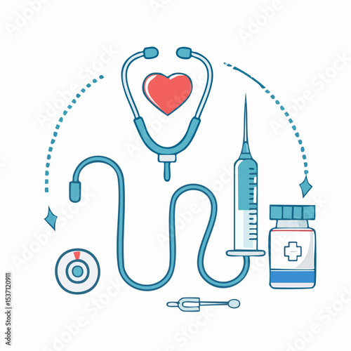 medical icons set