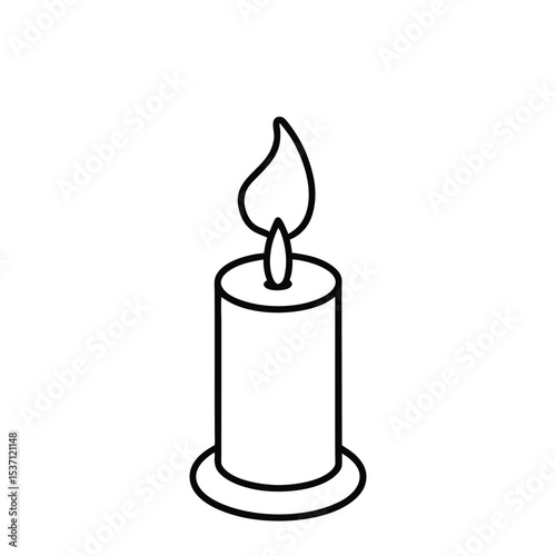  candle vector illustration
